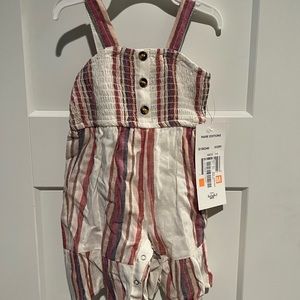 **NWT** Rare Editions Multi colored romper 12M